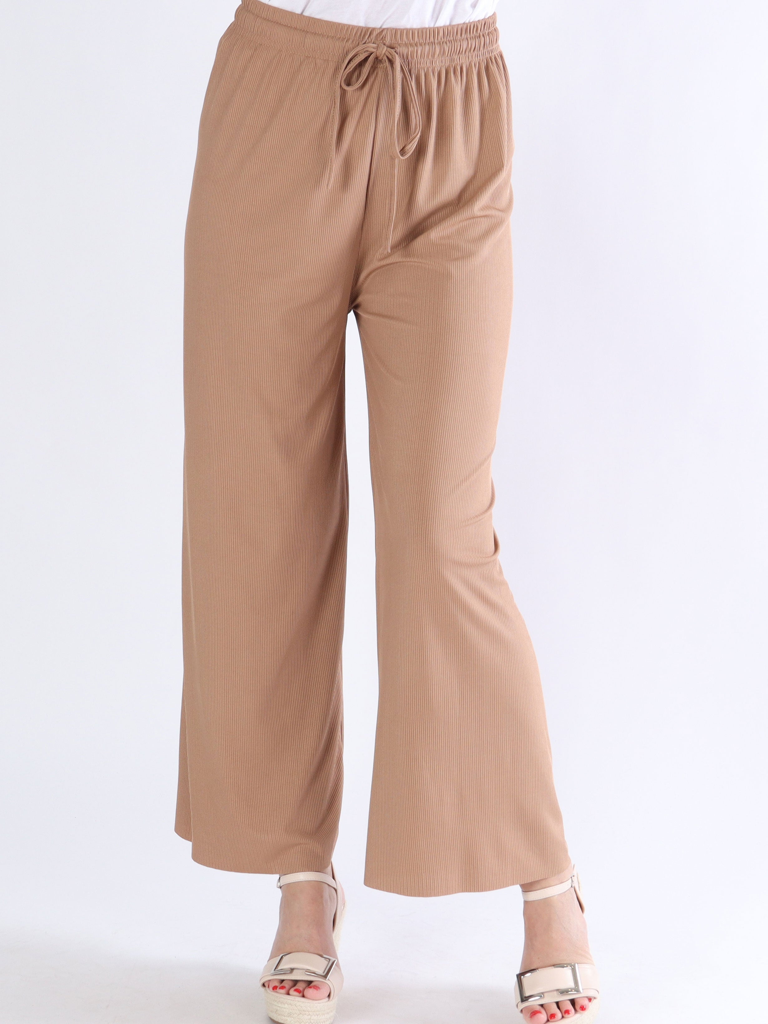 Pernille - Vida byxor i ribb